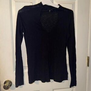 Express Black Long Sleeve Women's Tee